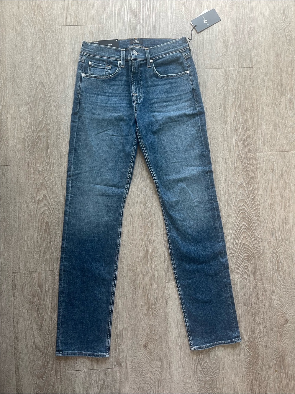 New with tags!! 7 for All Mankind Men's Dark Blue Denim Jeans